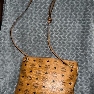 MCM Cognac Medium Crossbody